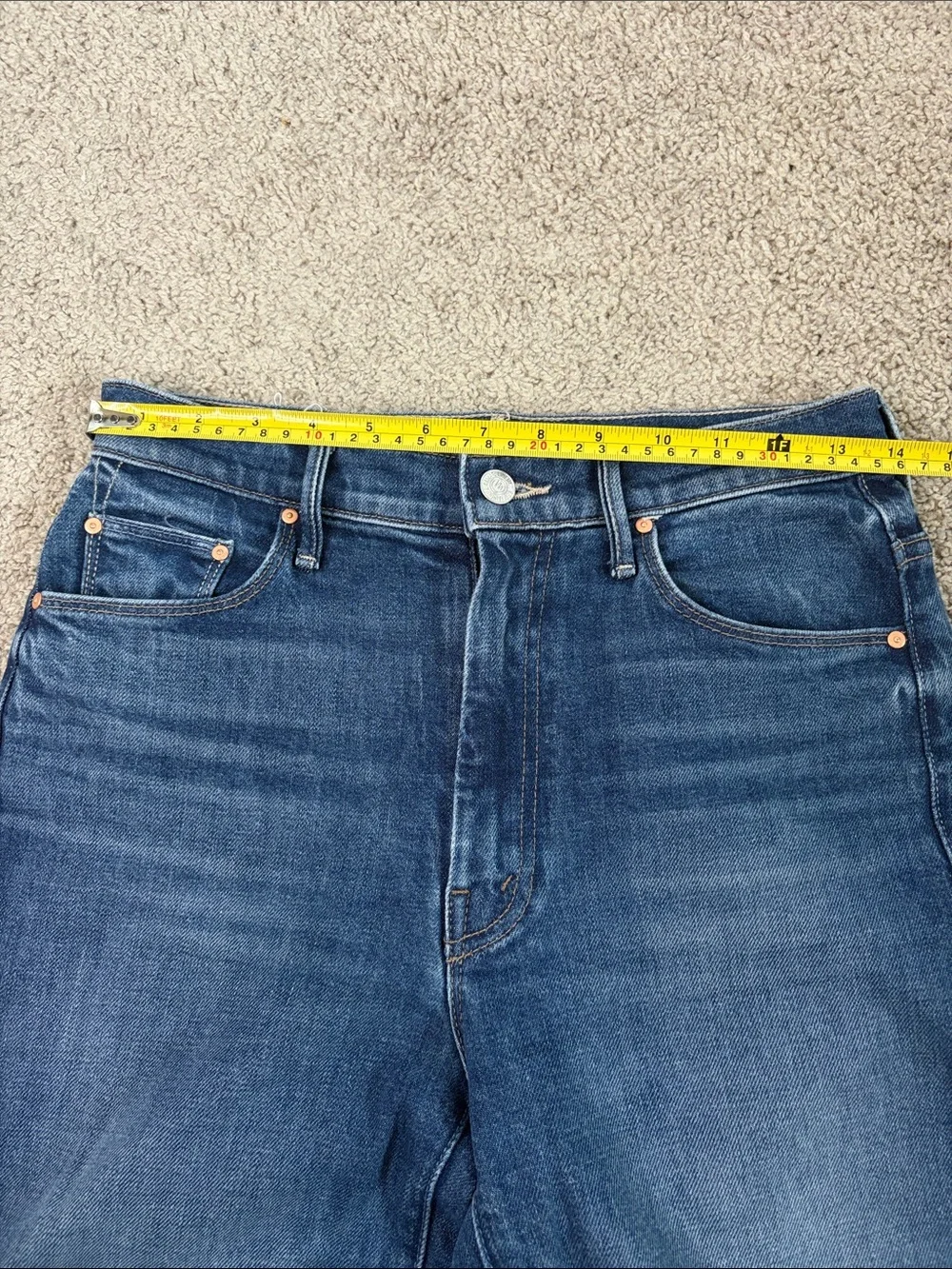 Mother Superior High-Waisted Weekender Skimp Flare Jeans Perfectly Imperfect 26